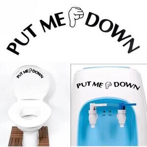 2 Sets Decal “Put Me Down”